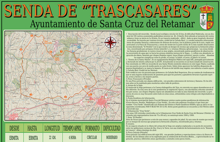 Senda Rutas Saludables - Concejalía de Deportes del Ayuntamiento de Santa Cruz del Retamar