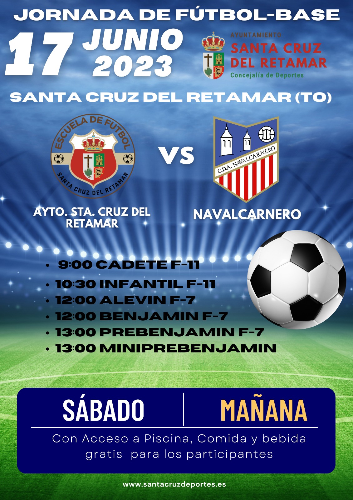 Jornada de Fútbol-Base en Santa Cruz del Retamar